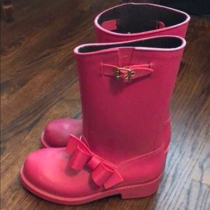 Valentino pink rainboots